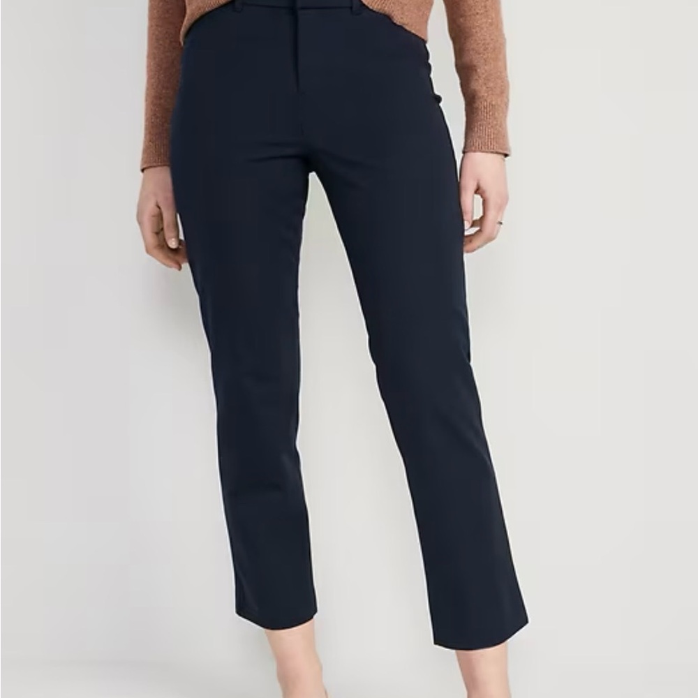 Old Navy Women's Dark Blue High Rise Pixie Ankle Pants